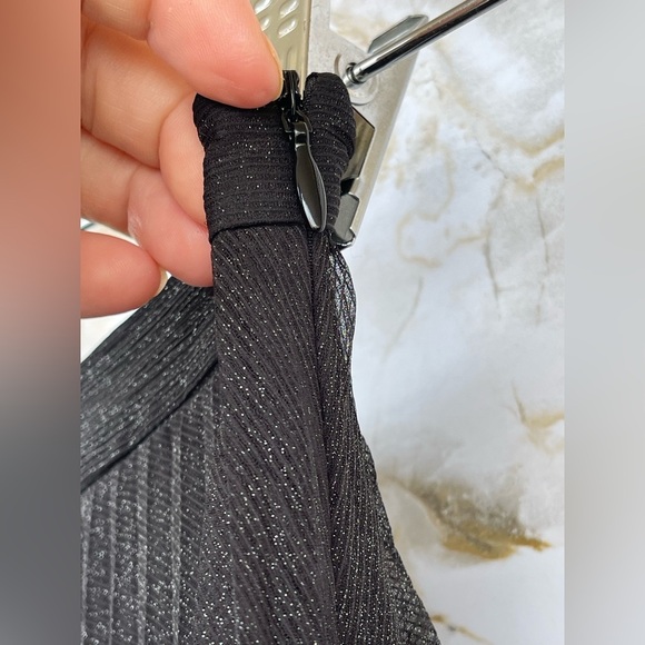 Anine Bing Pleated Tulle Skirt size XS black metallic - Picture 7 of 10